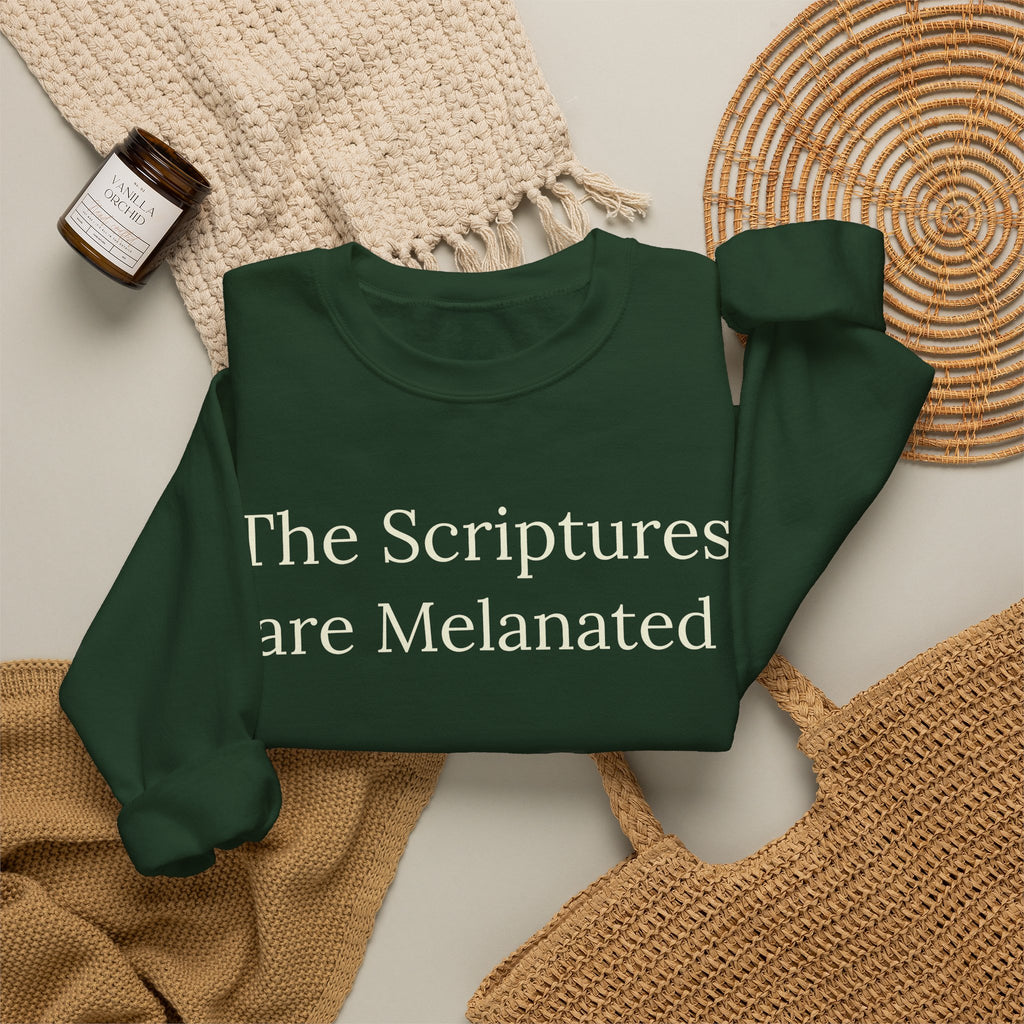 "The Scriptures Are Melanated" Christian Pullover
