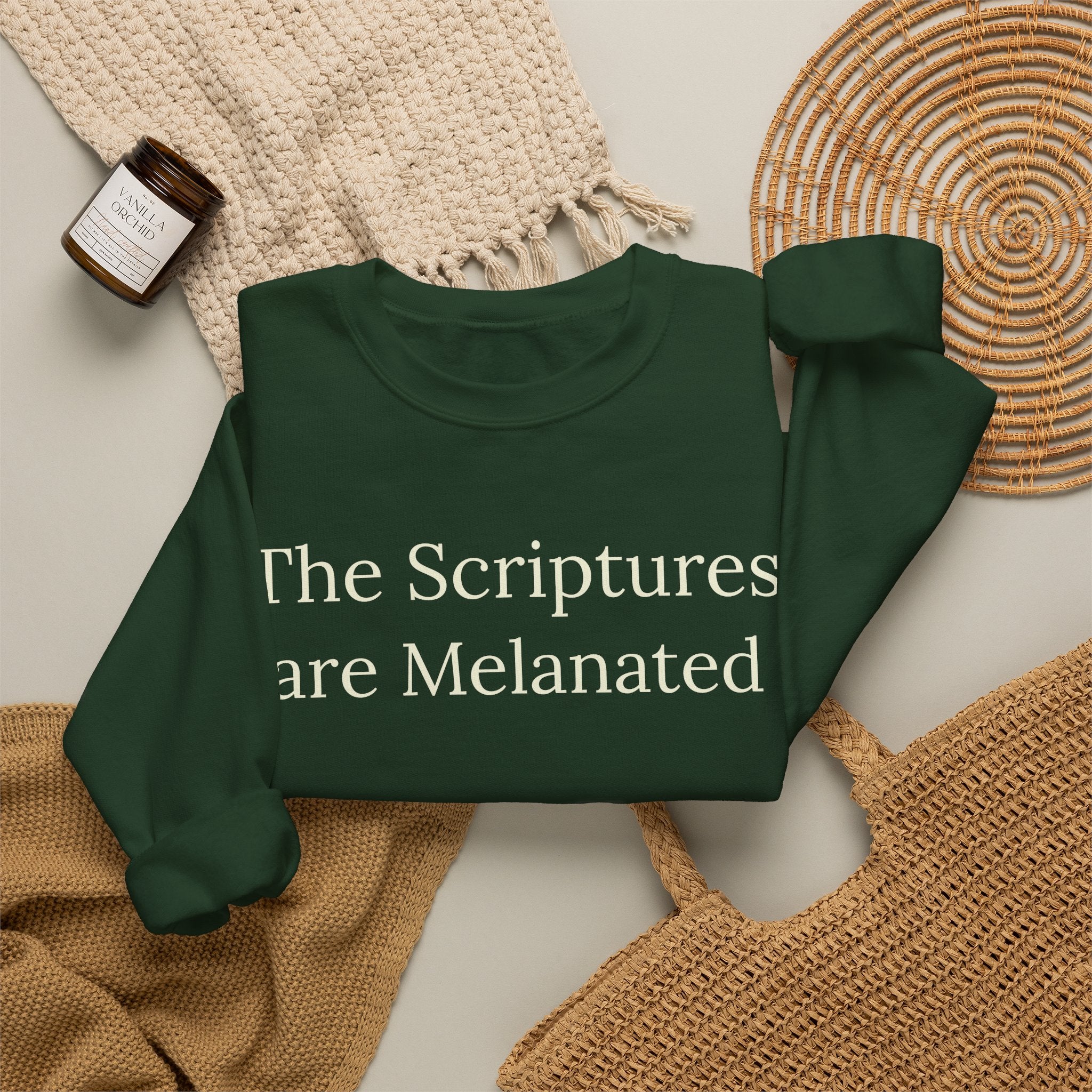 "The Scriptures Are Melanated" Christian Pullover