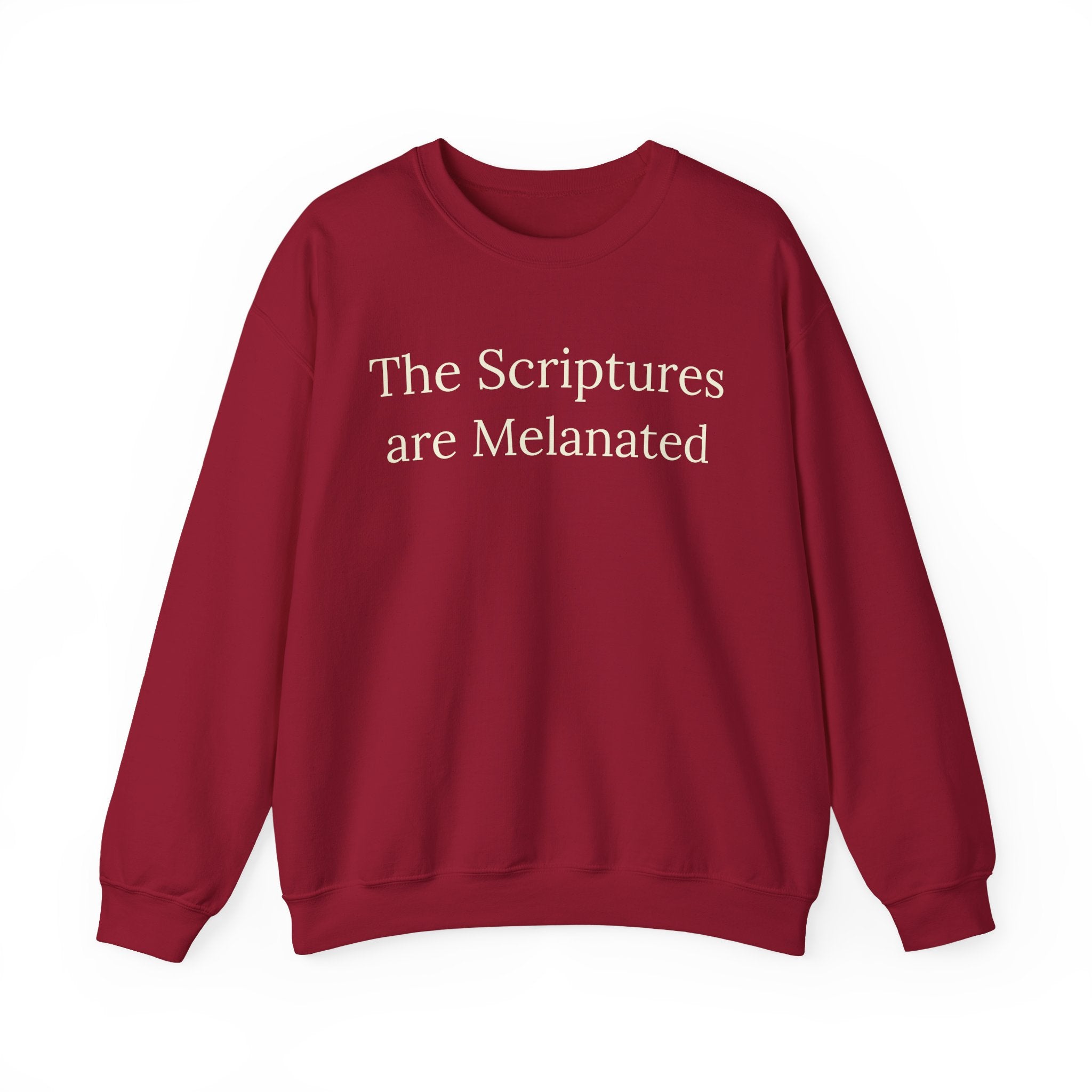 "The Scriptures Are Melanated" Christian Pullover