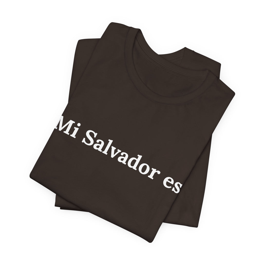 Mi Salvador Es... | Camiseta Cristiana Minimalista