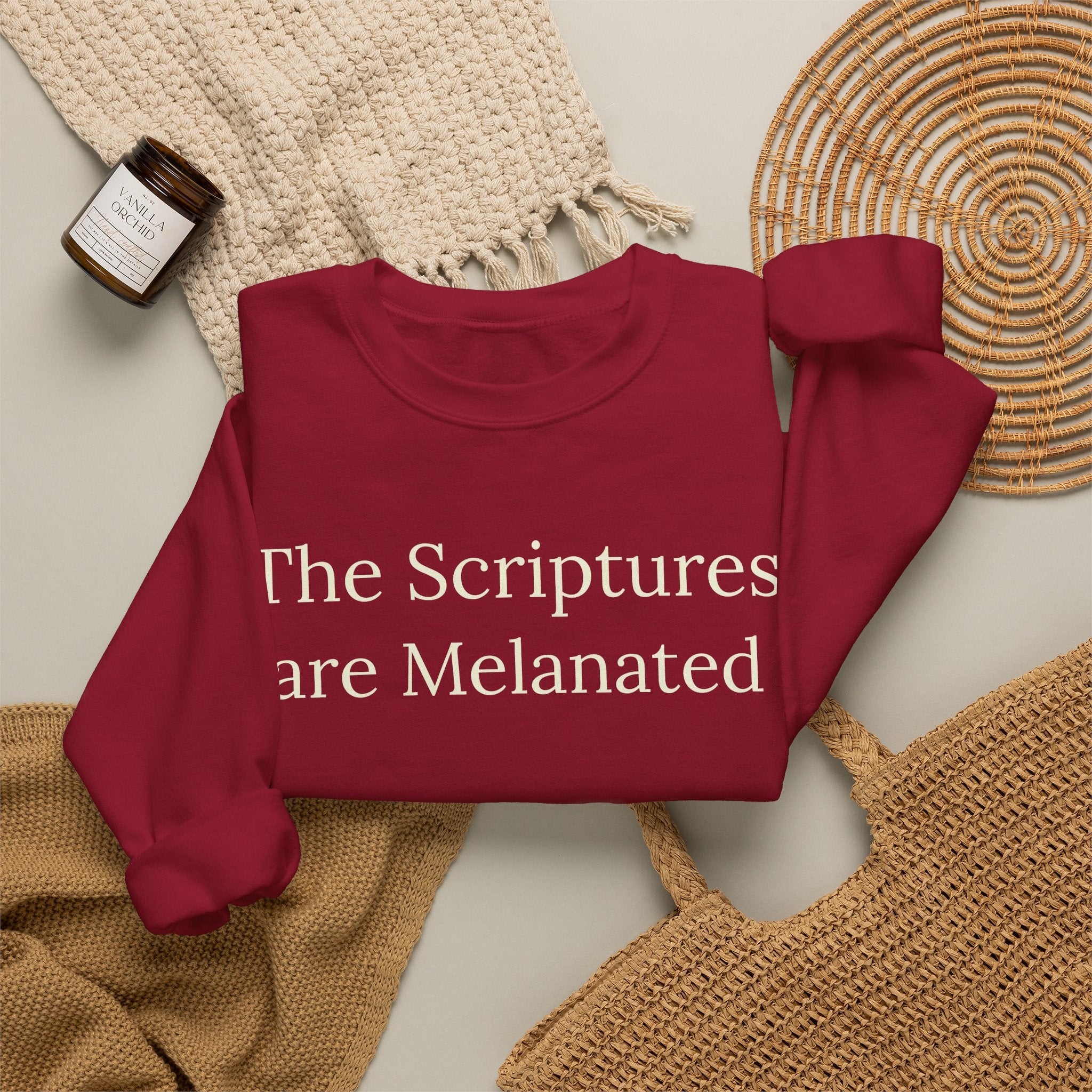 "The Scriptures Are Melanated" Christian Pullover