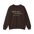 Sweat-shirt « Je suis noire et belle » — Cantique des Cantiques 1:5, col rond inspirant