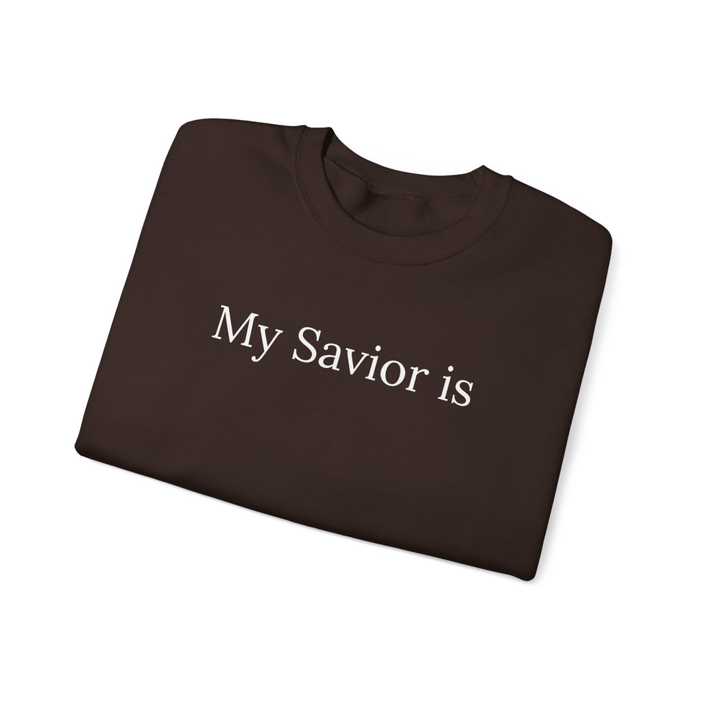 Christian Crewneck Sweatshirt "My Savior is Brown" –  Pullover