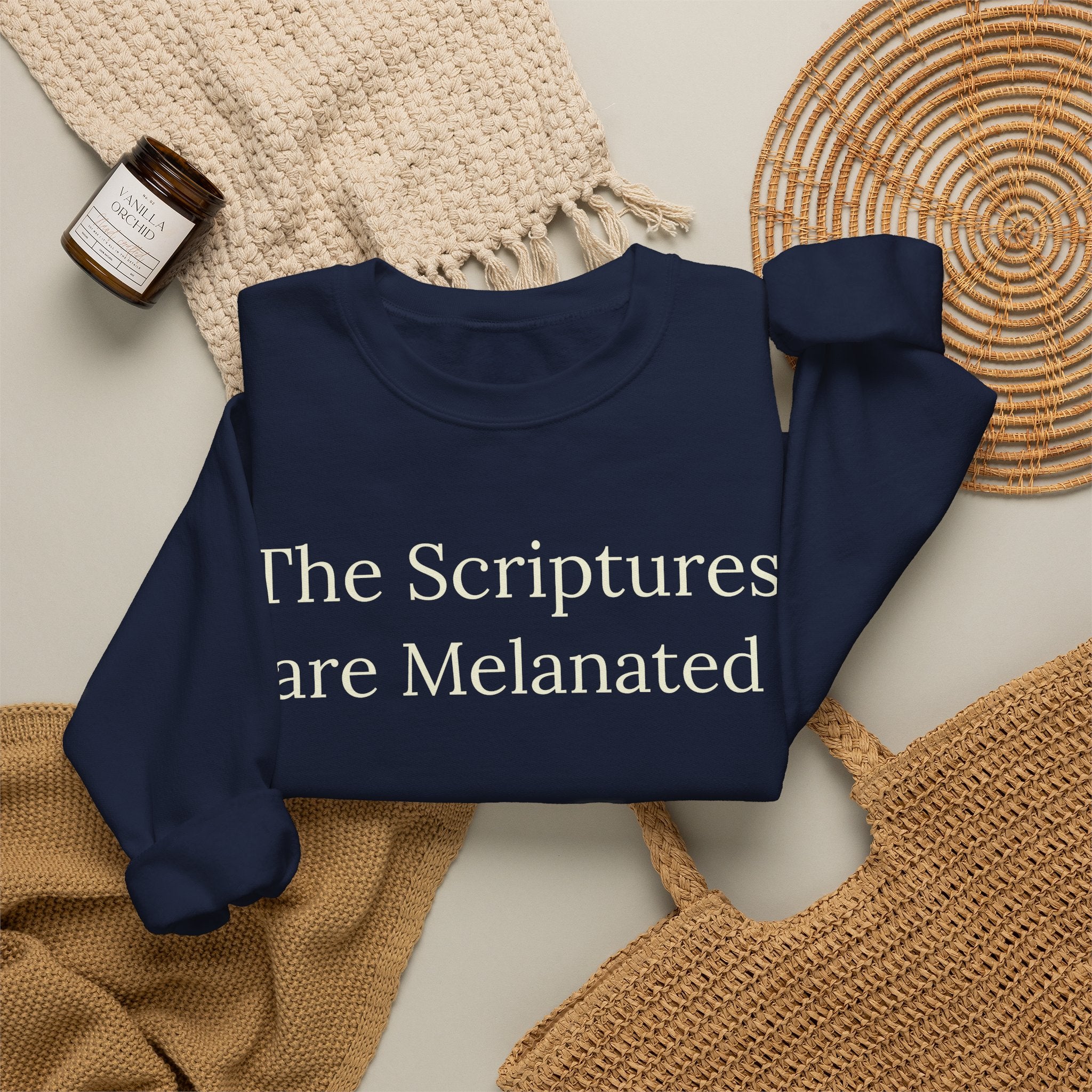 "The Scriptures Are Melanated" Christian Pullover